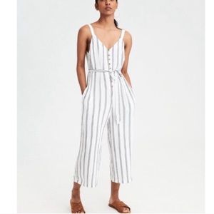 AEO | Striped Culotte Jumpsuit Pantsuit Romper